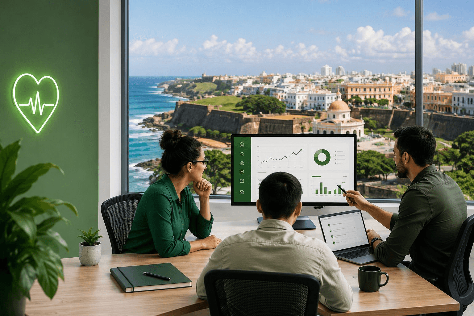 Online Health team working in Puerto Rico