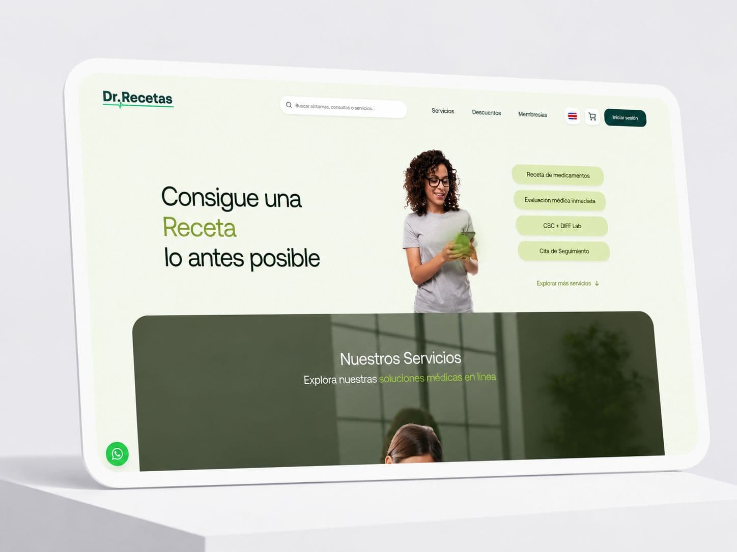 Screenshot de DoctorRecetas.com